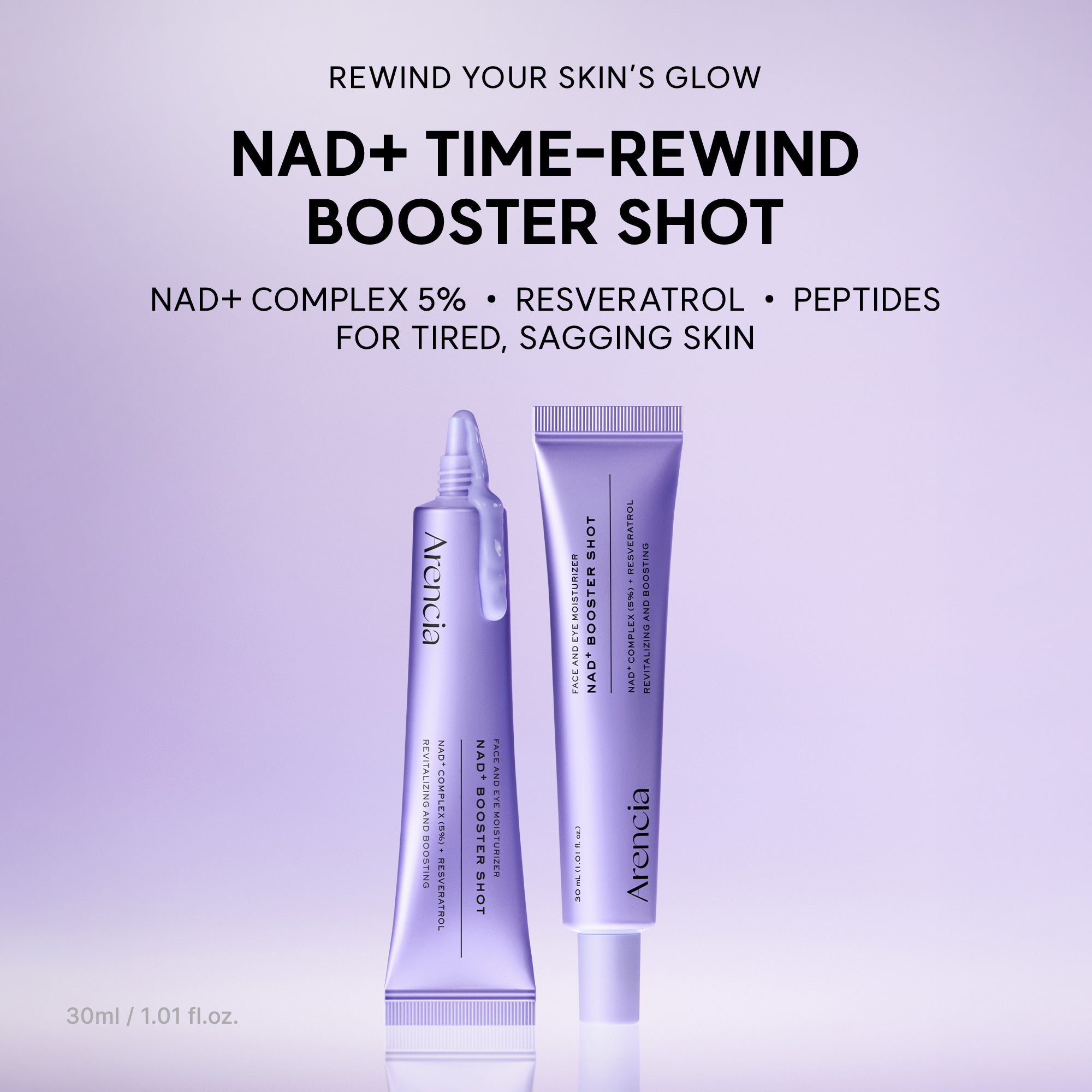 Arencia NAD+ Time-Rewind Booster Shot - firming revitalizing serum