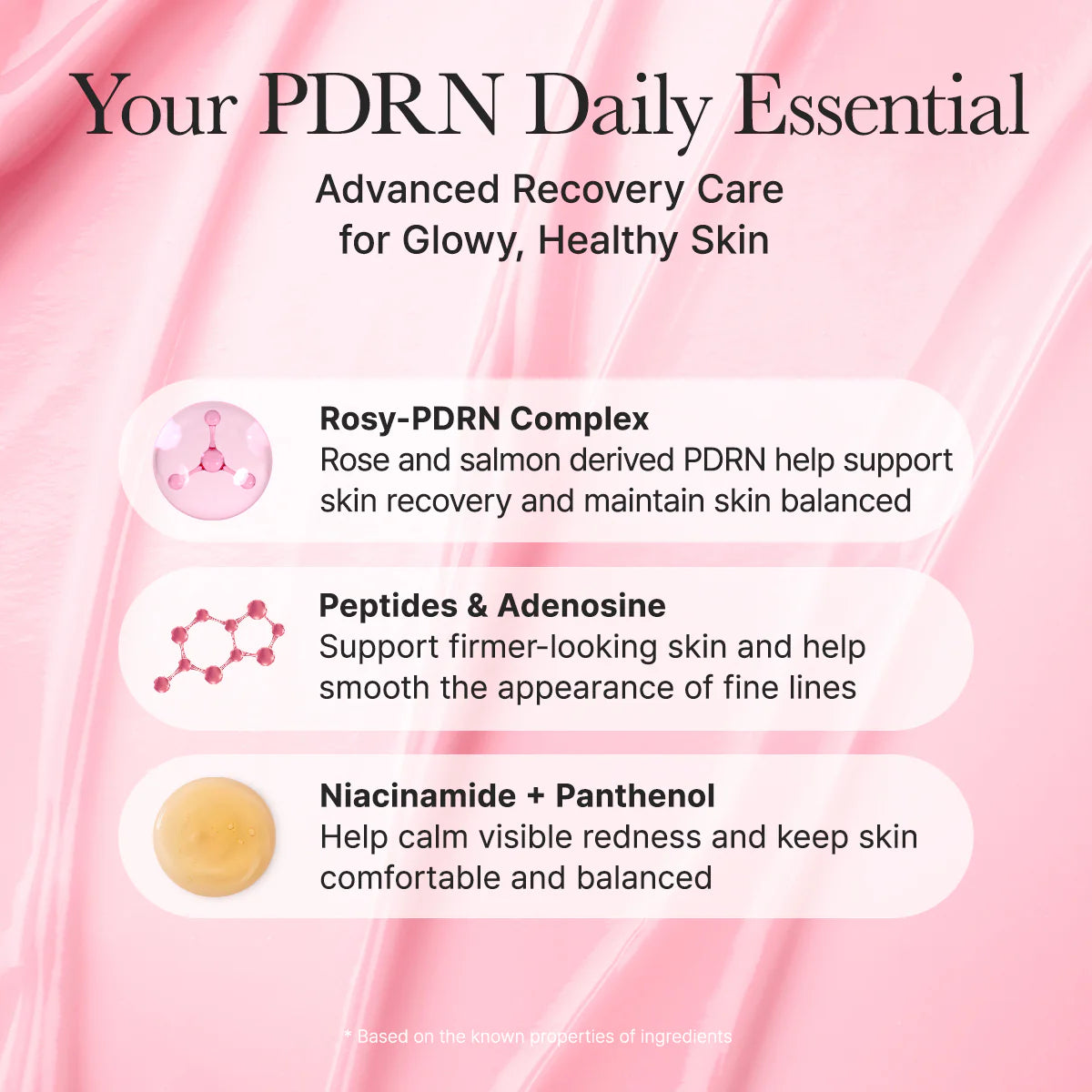 Rich, glowy moisturizer texture