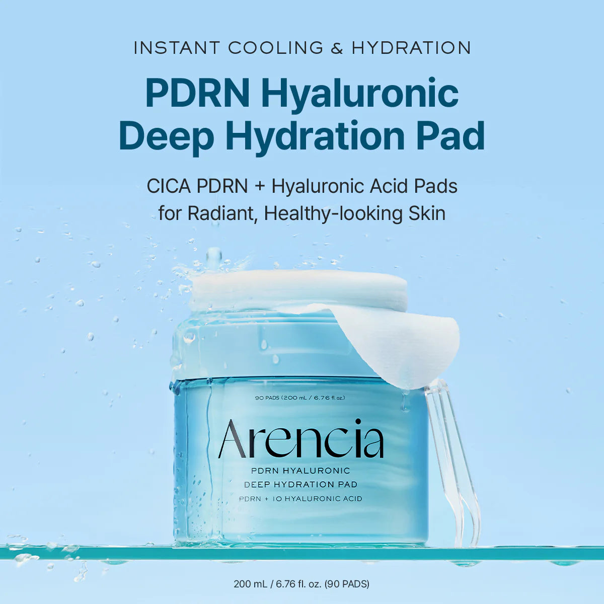 Deep hydration with 10 types of hyaluronic acid