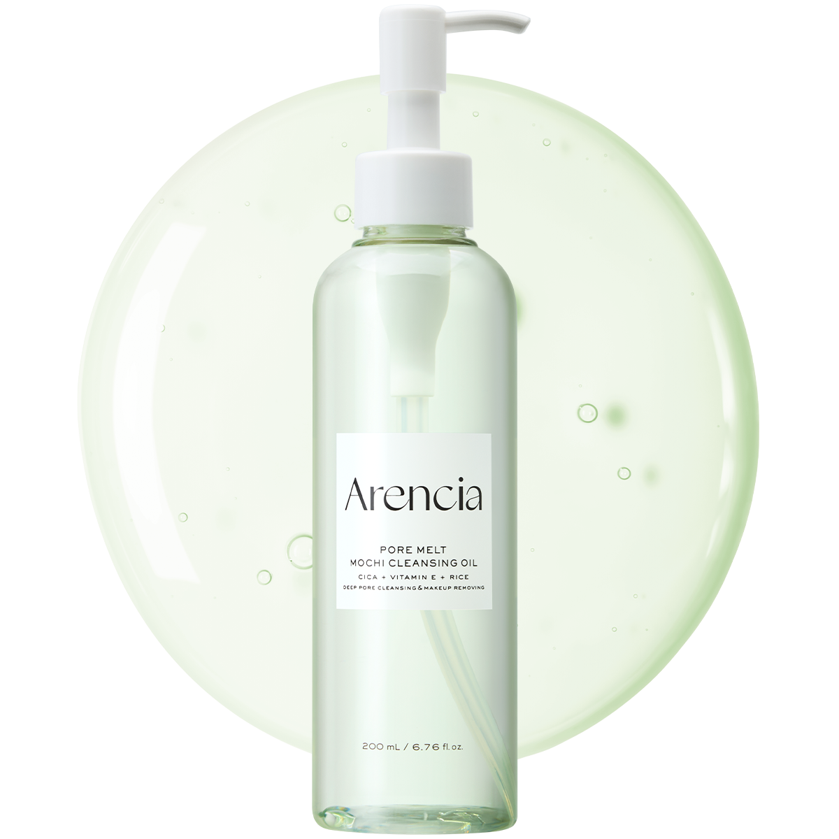 Arencia Pore Melt Mochi Cleansing Oil 200ml - makeup-removing oil cleanser