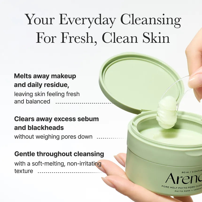 Melts away makeup, sunscreen and impurities