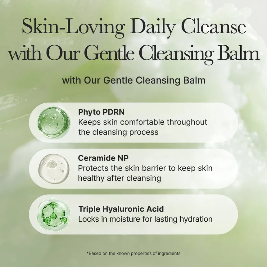 Balm melts into a silky oil at skin temperature