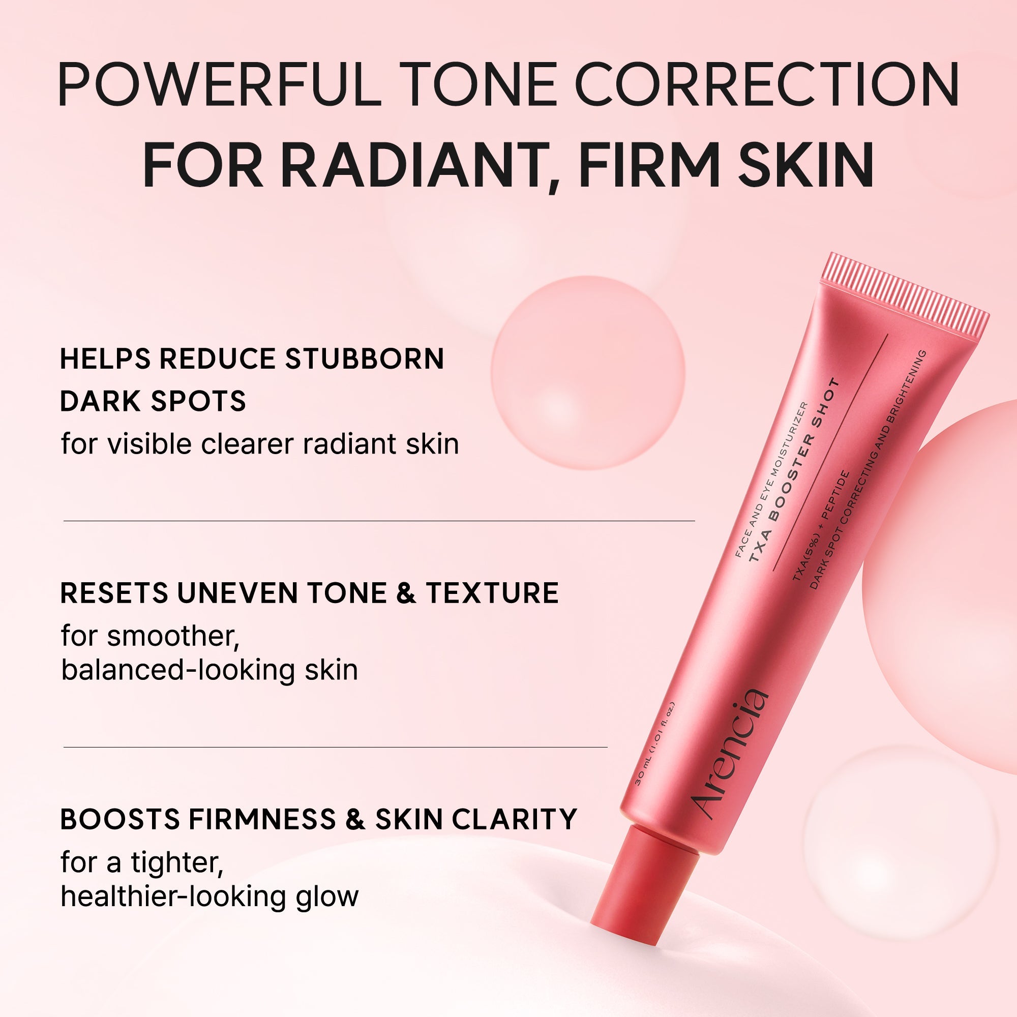 Visibly evens skin tone for a clearer complexion