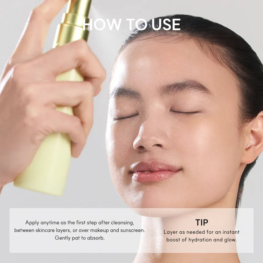 Pure vitamin C and glutathione mist for radiant, even-looking skin