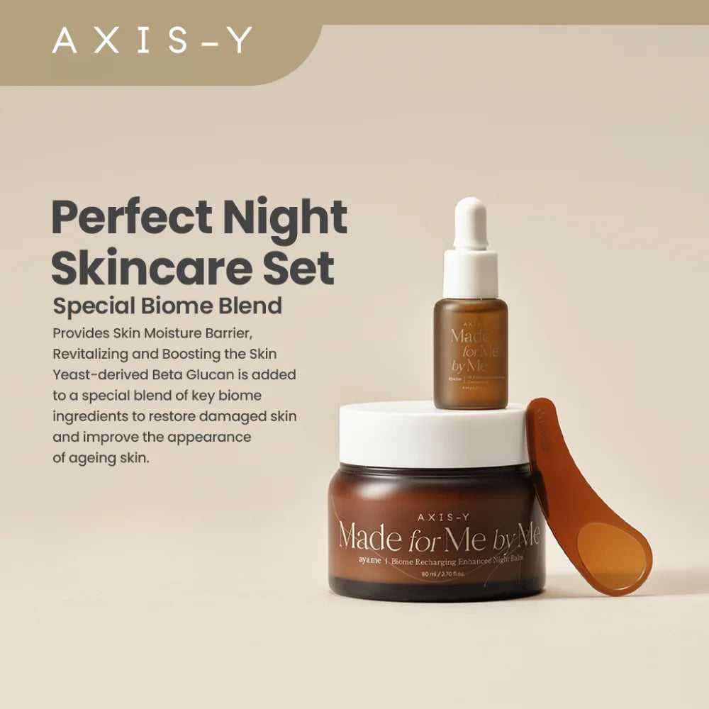 AXIS-Y Biome Recharging Night Renewal Set — night renewal set with microbiome care essentials