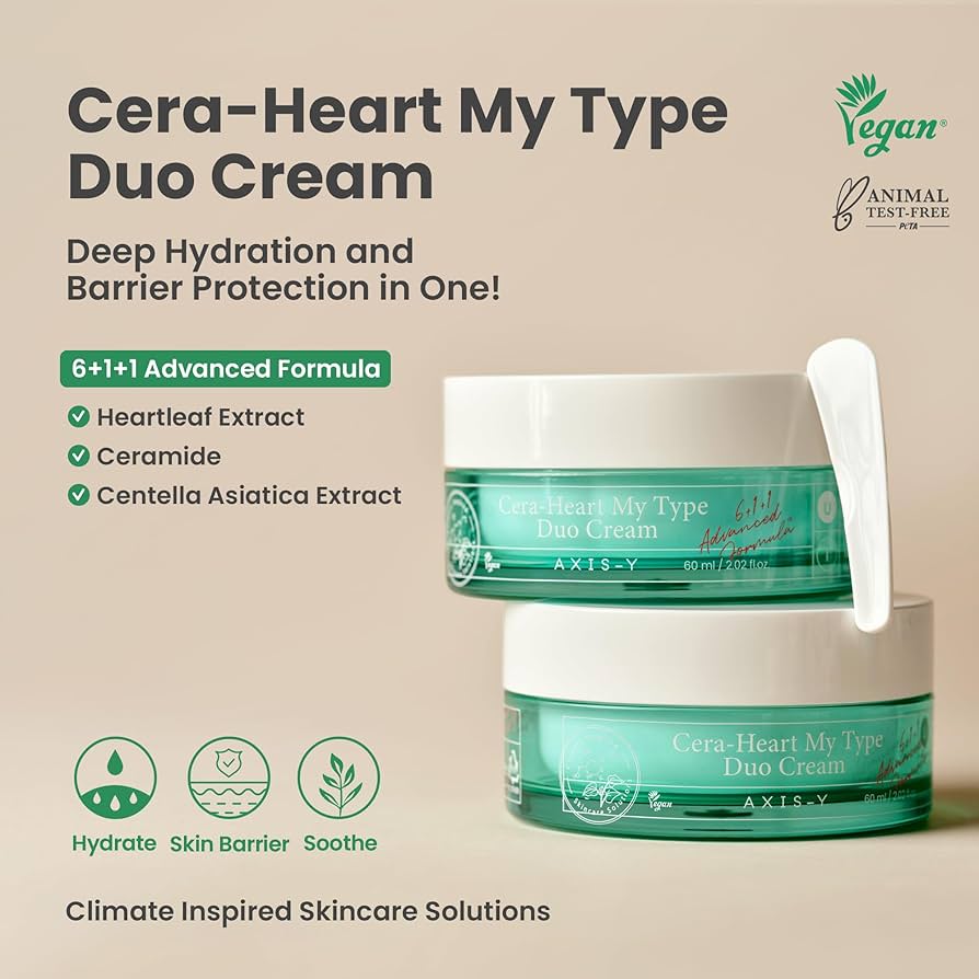 AXIS-Y Cera-Heart My Type Duo Cream — ceramide barrier duo cream