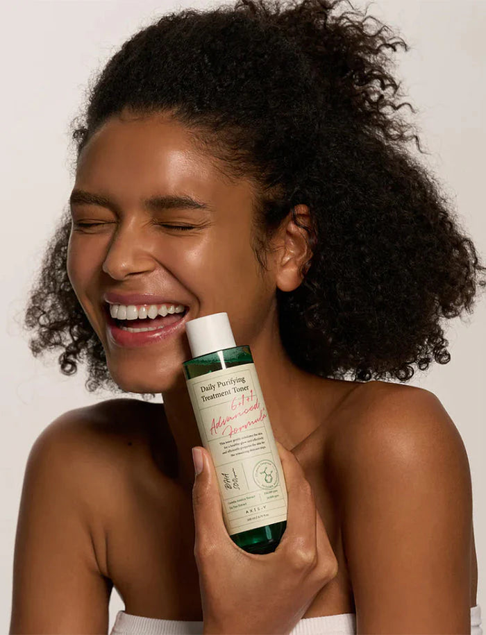 AXIS-Y Daily Purifying Treatment Toner — how to use: sweep over skin with a cotton pad after cleansing