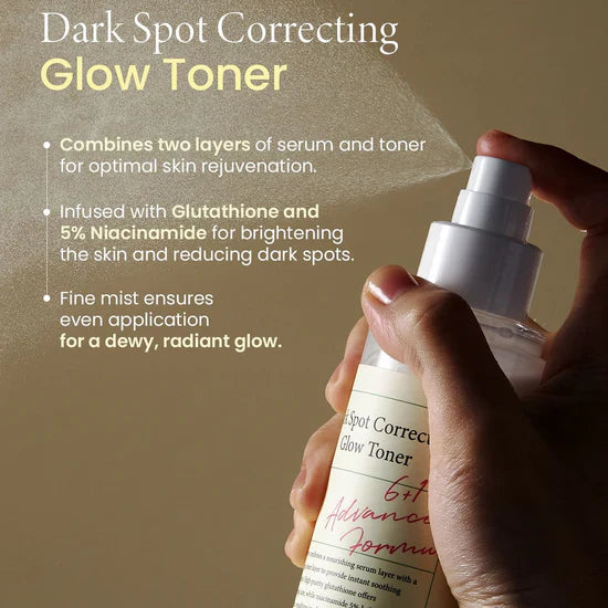 AXIS-Y Dark Spot Correcting Glow Toner — how to use: apply with hands or a cotton pad after cleansing