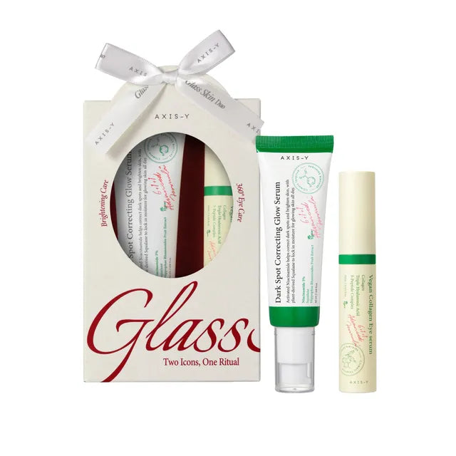 AXIS-Y Glass Skin Duo Set Serum + Eye Serum — duo set pairs the glow serum with the eye serum