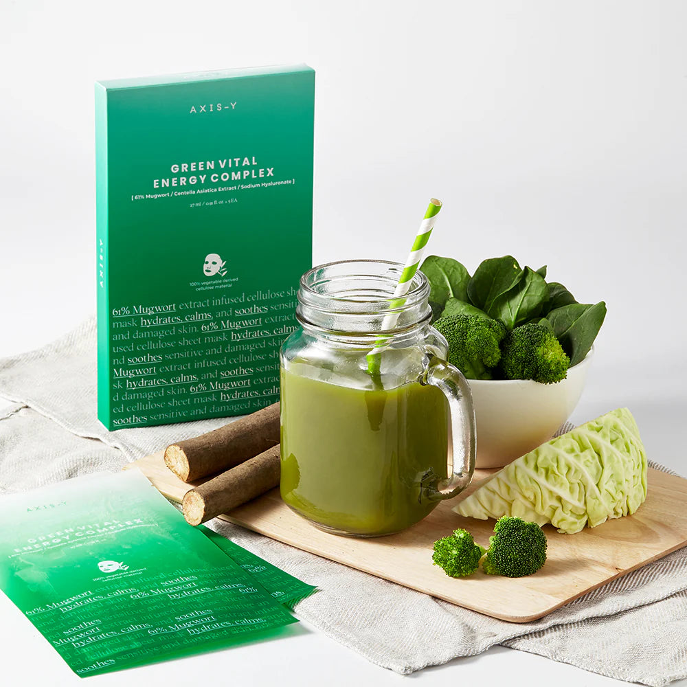 AXIS-Y Green Vital Energy Complex Mask — green vital energy sheet mask
