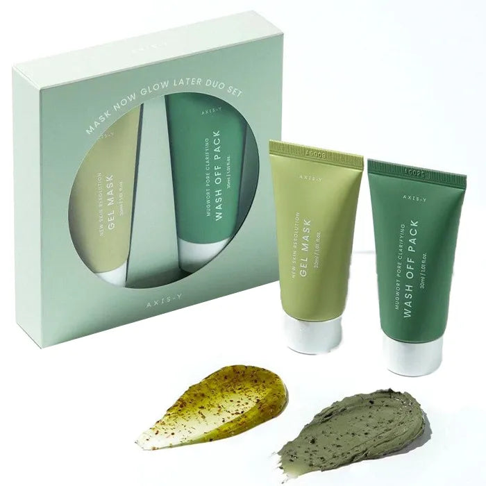 AXIS-Y Mask Now Glow Later Duo Set — mask and glow duo set
