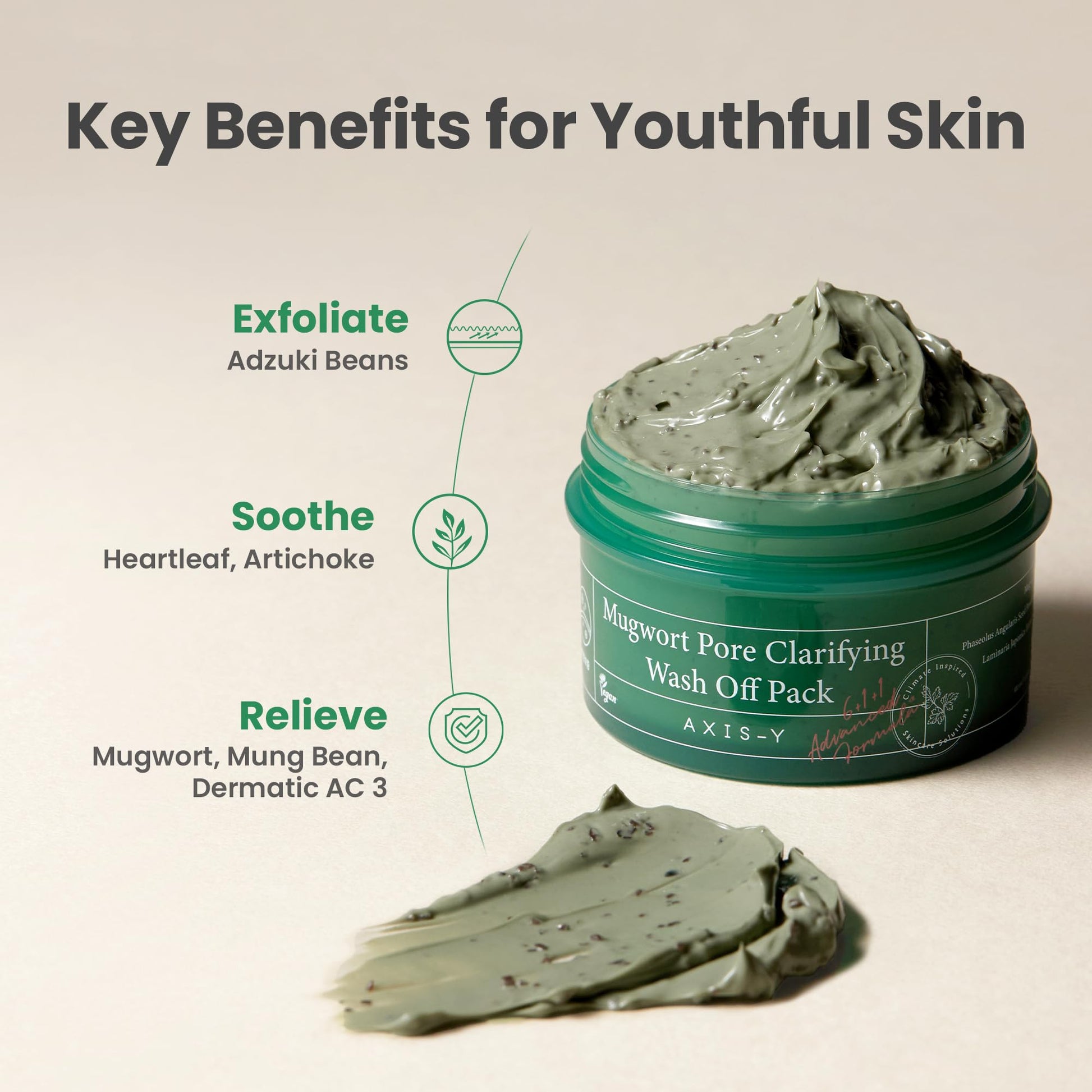 AXIS-Y Mugwort Pore Clarifying Wash Off Pack — mugwort pore clarifying mask