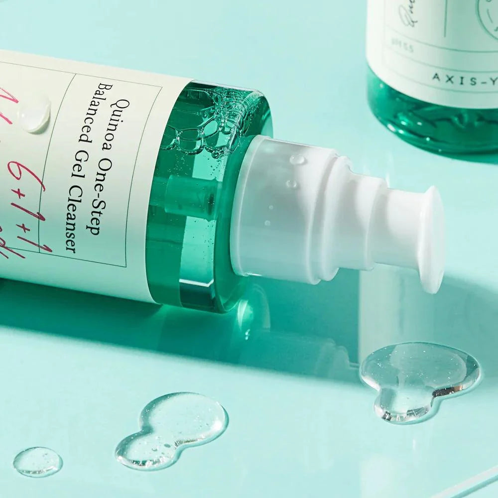 AXIS-Y Quinoa One-Step Balanced Gel Cleanser — gently cleanses while balancing the skin