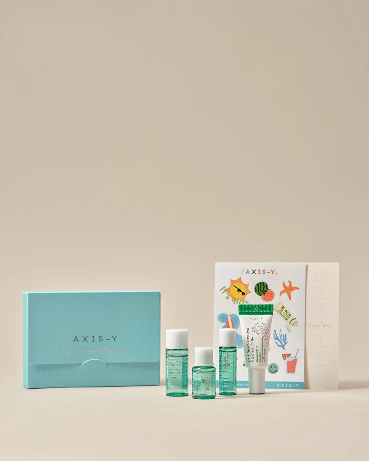 AXIS-Y The Mini Glow Set — glow set with travel-size AXIS-Y favorites