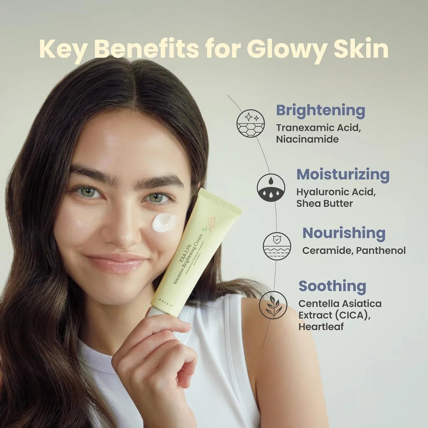 AXIS-Y TXA 2.5% Intensive Brightening Cream — helps even out uneven skin tone