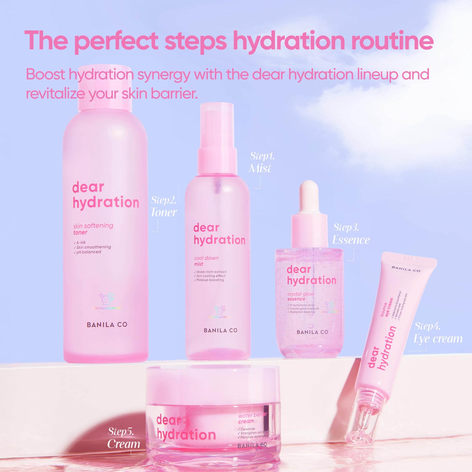 BANILA CO Dear Hydration Crystal Glow Essence — glowing glass skin
