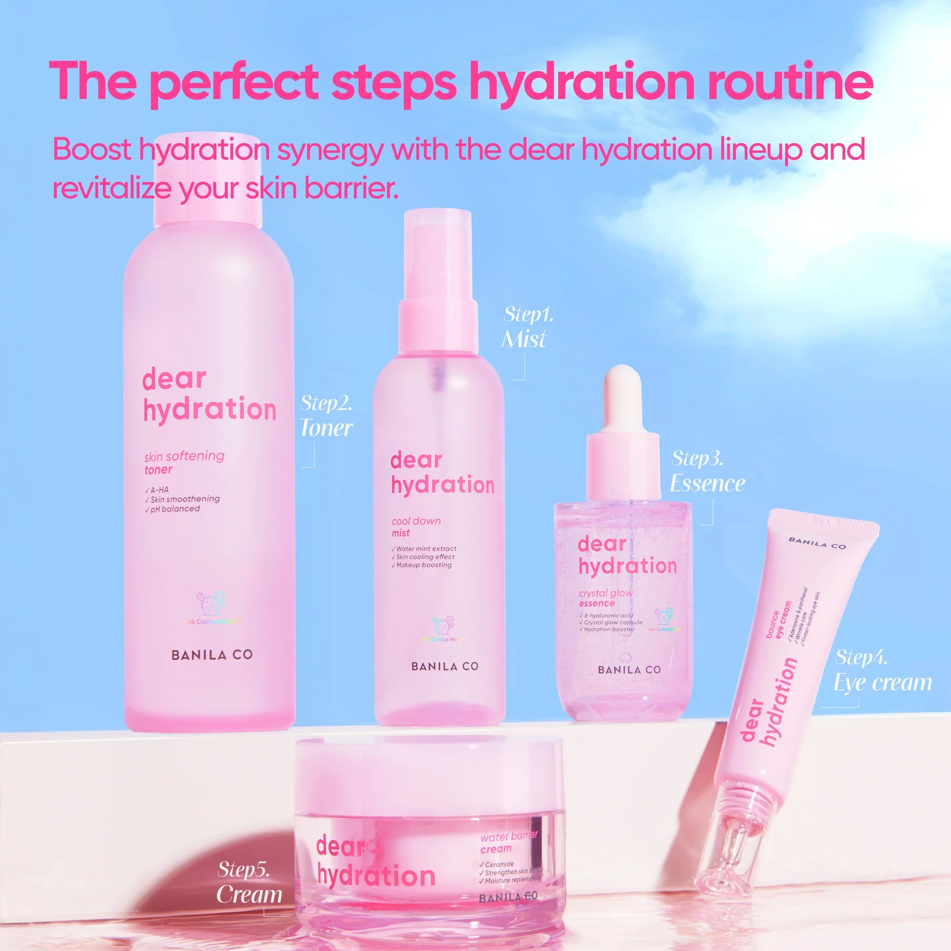 BANILA CO Dear Hydration Skin Softening Toner — watery toner texture