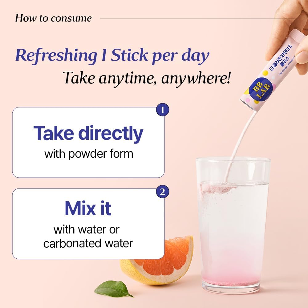 Supports skin elasticity, hydration and a healthy glow with daily BB LAB Collagen