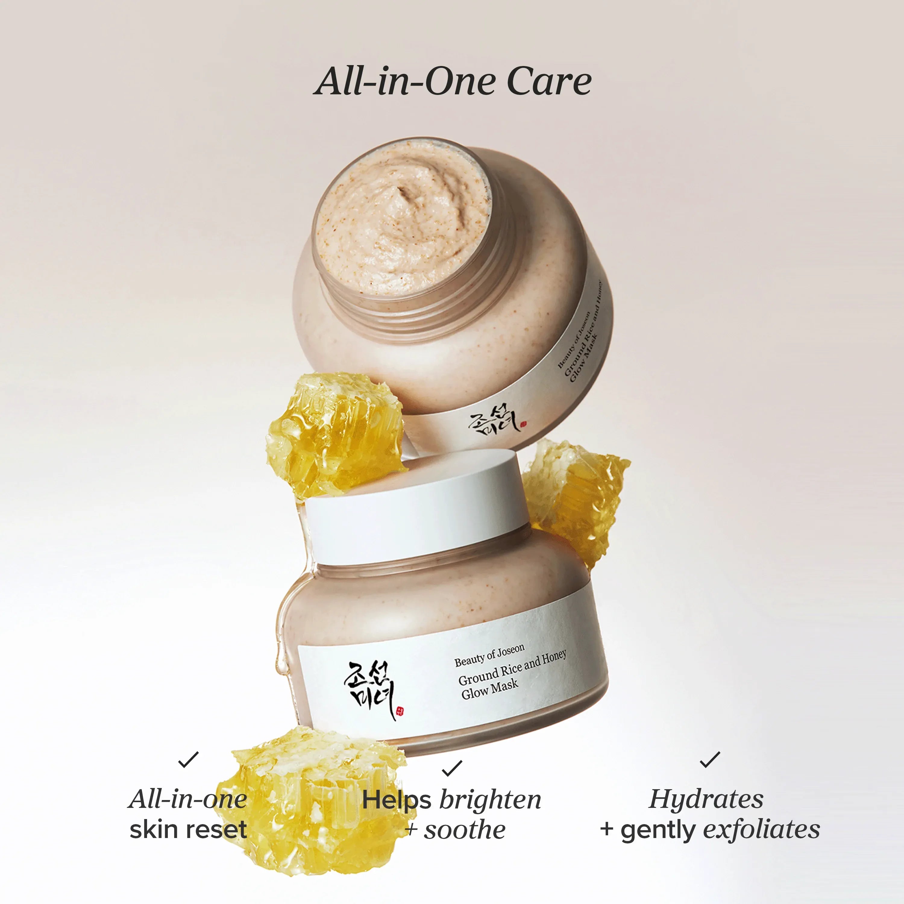 Beauty of Joseon Ground Rice and Honey Glow Mask — glowing skin results