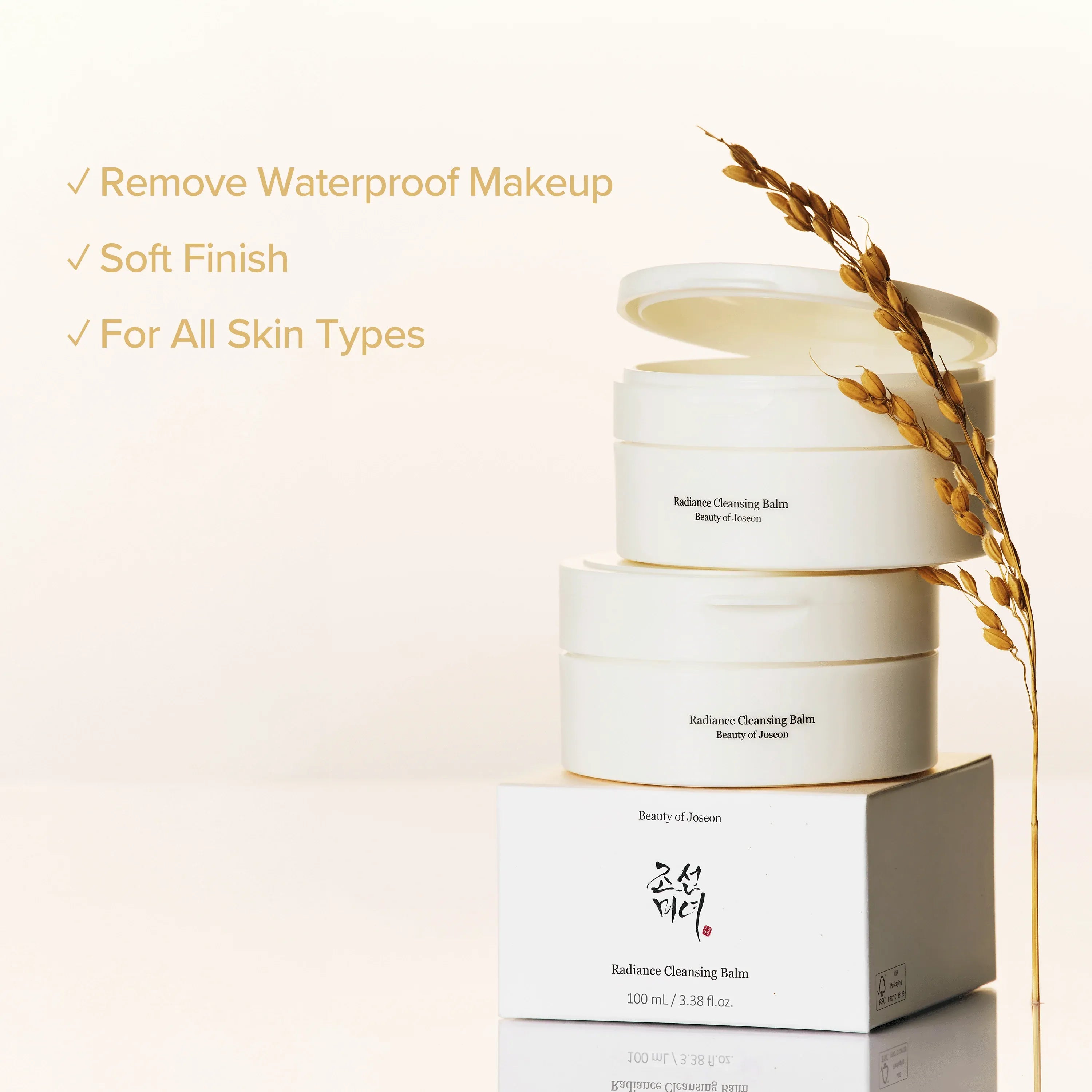 Beauty of Joseon Radiance Cleansing Balm — balm-to-oil texture