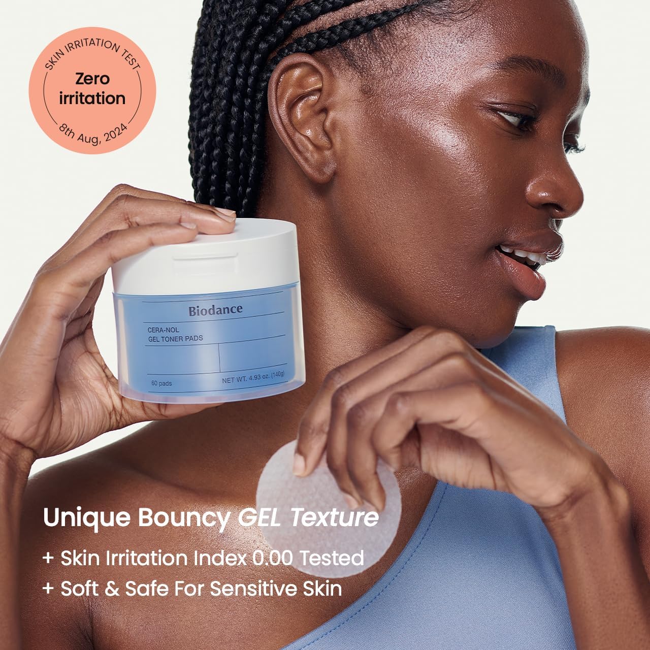 Biodance Cera-nol Gel Toner Pad drenched in ceramide essence