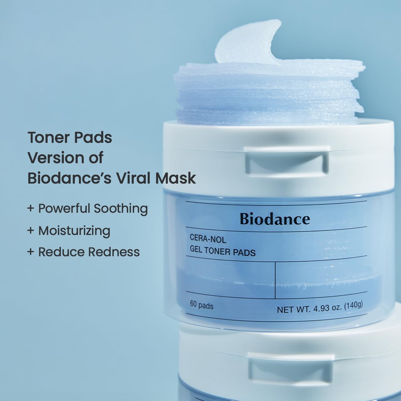 Biodance Cera-nol Gel Toner Pad exfoliating and soothing sides