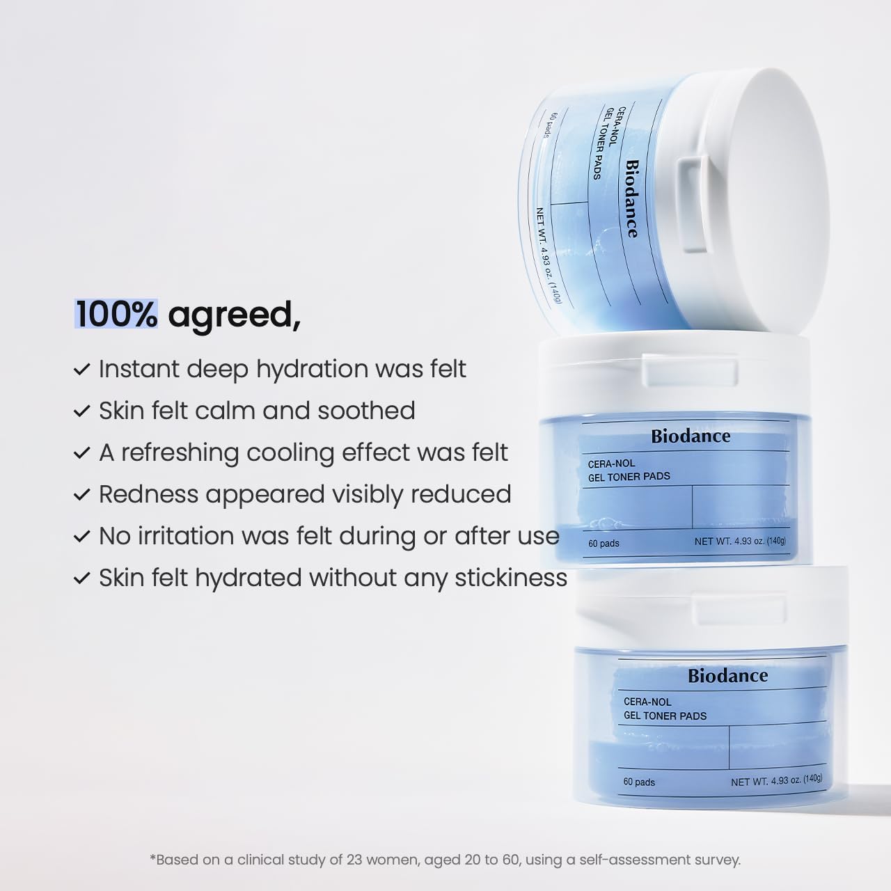 Biodance Cera-nol Gel Toner Pad quick hydration boost