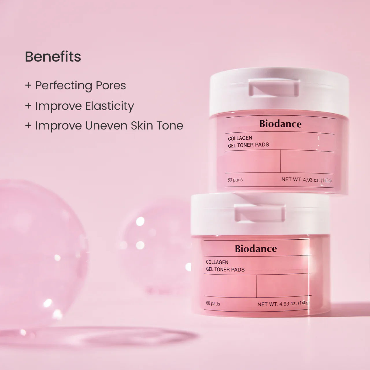 Biodance Collagen Gel Toner Pad boosts skin elasticity