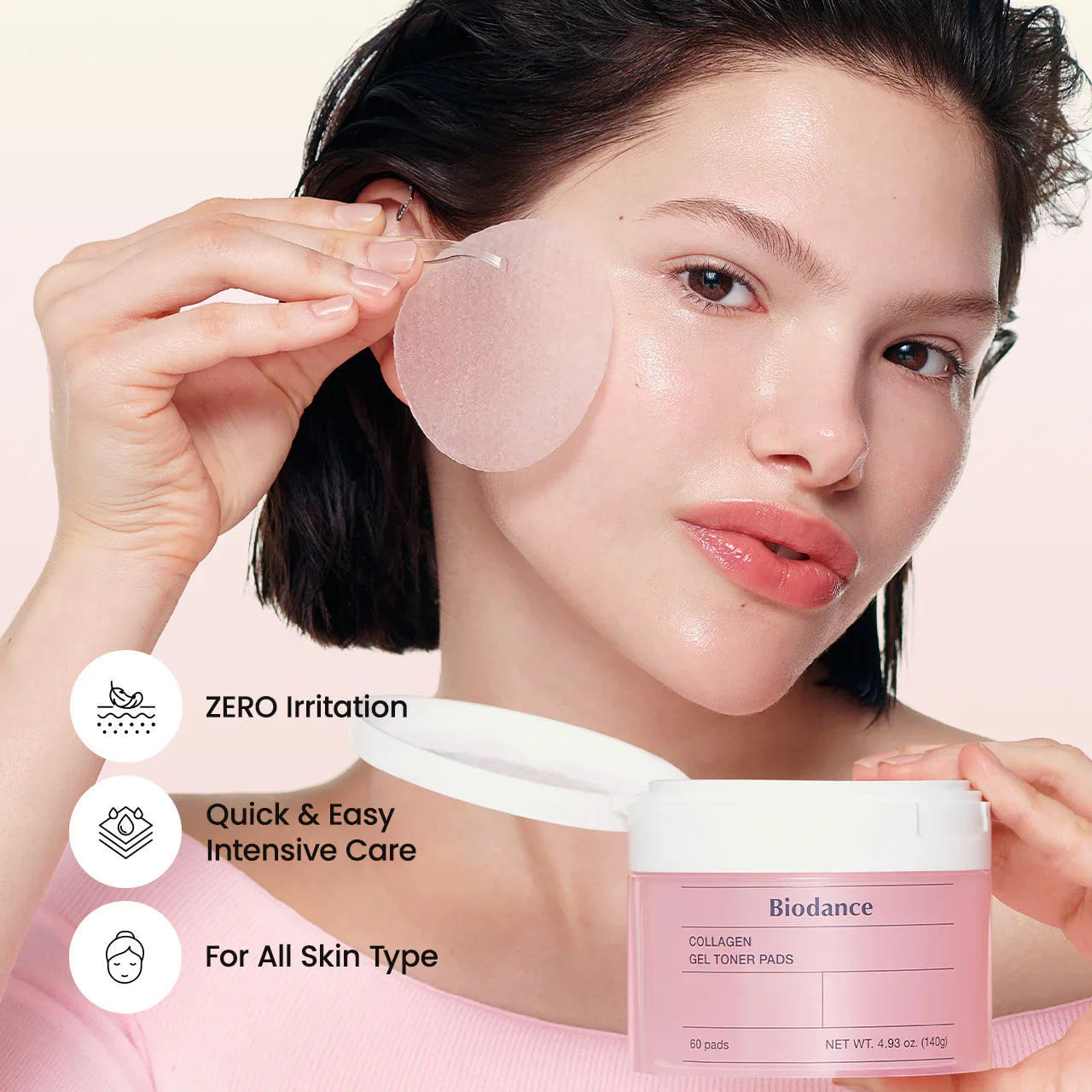 Biodance Collagen Gel Toner Pad calms and refreshes skin