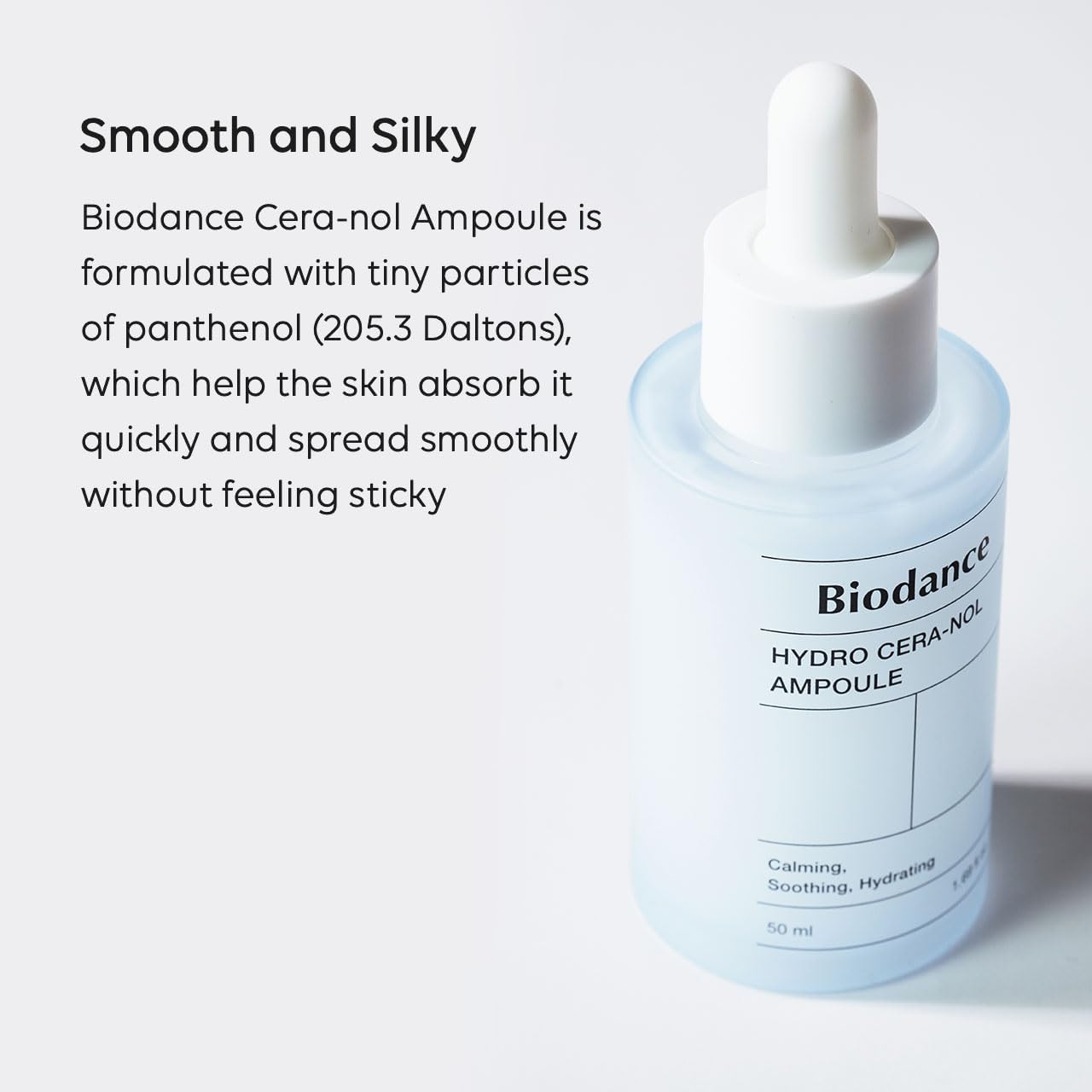 Biodance Hydro Cera-nol Ampoule soothes dry dehydrated skin