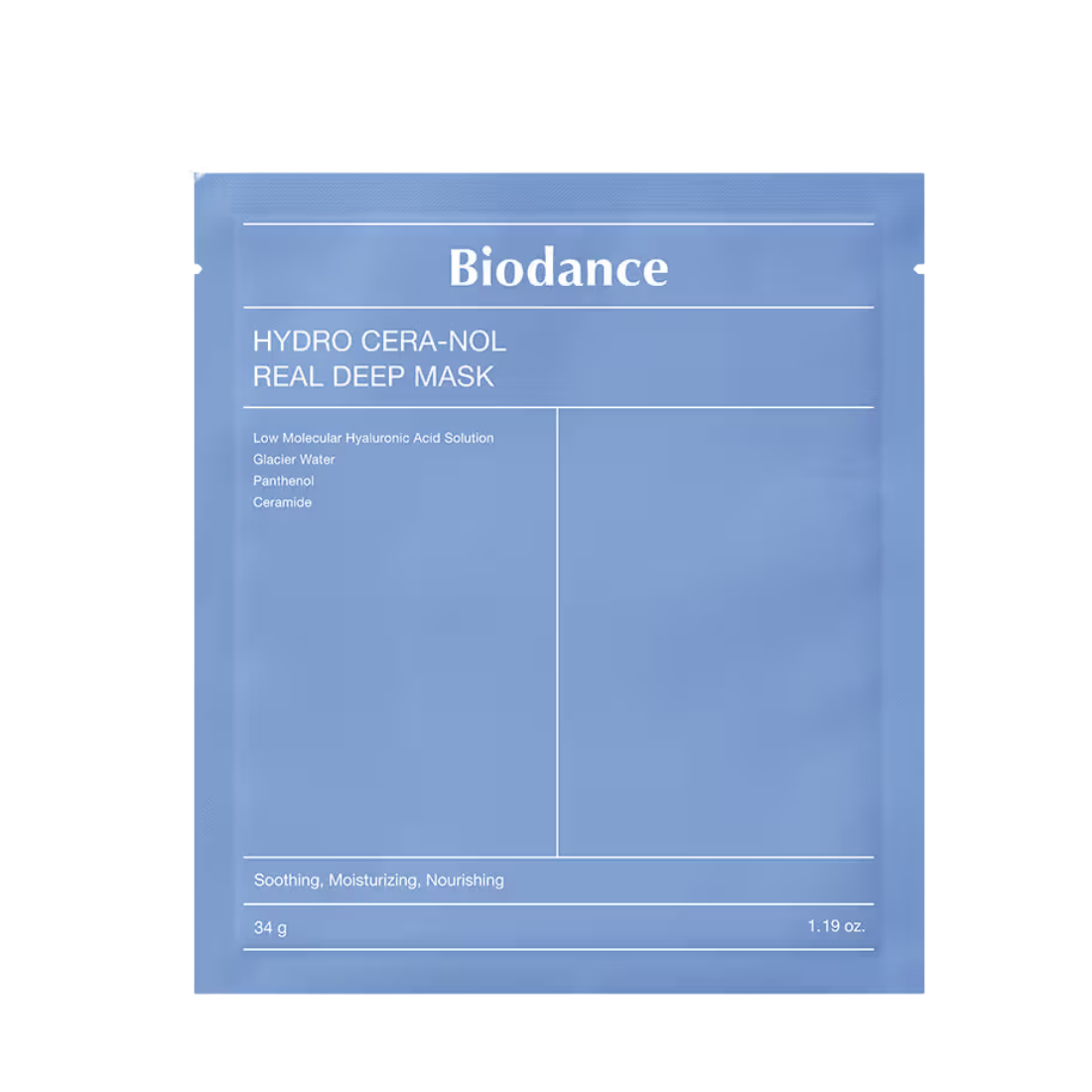 Biodance Hydro Cera-nol Real Deep Mask overnight barrier repair