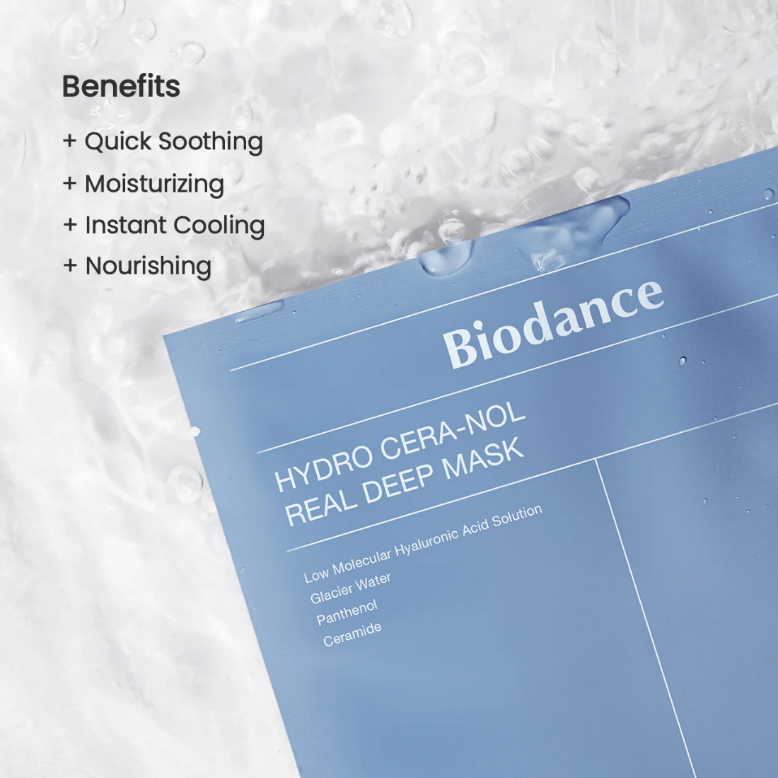 Biodance Hydro Cera-nol Real Deep Mask soothes dry sensitive skin