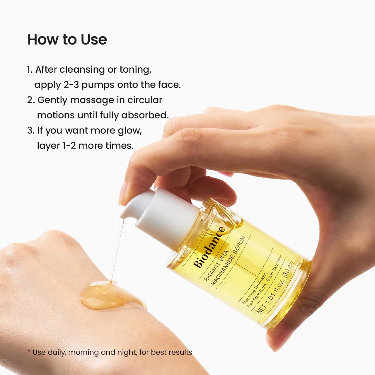 Biodance Radiant Vita Niacinamide Serum luminous healthy complexion