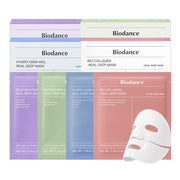 Biodance Real Deep Mask Set — 4 types of Real Deep hydrogel masks, 4 sheets each