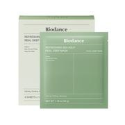 Biodance Refreshing Sea Kelp Real Deep Mask 4ea — 4-pack sea kelp hydrogel mask for cooling hydration