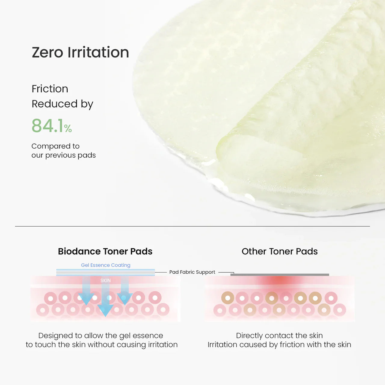 Biodance Sea Kelp Gel Toner Pad exfoliating and soothing sides