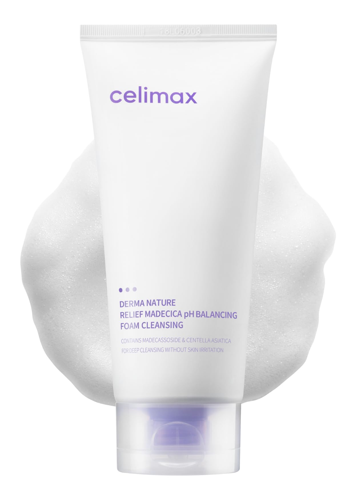 Celimax Derma Nature Relief Madecica pH Balancing Foam Cleansing – cica foam cleanser with skin-friendly pH
