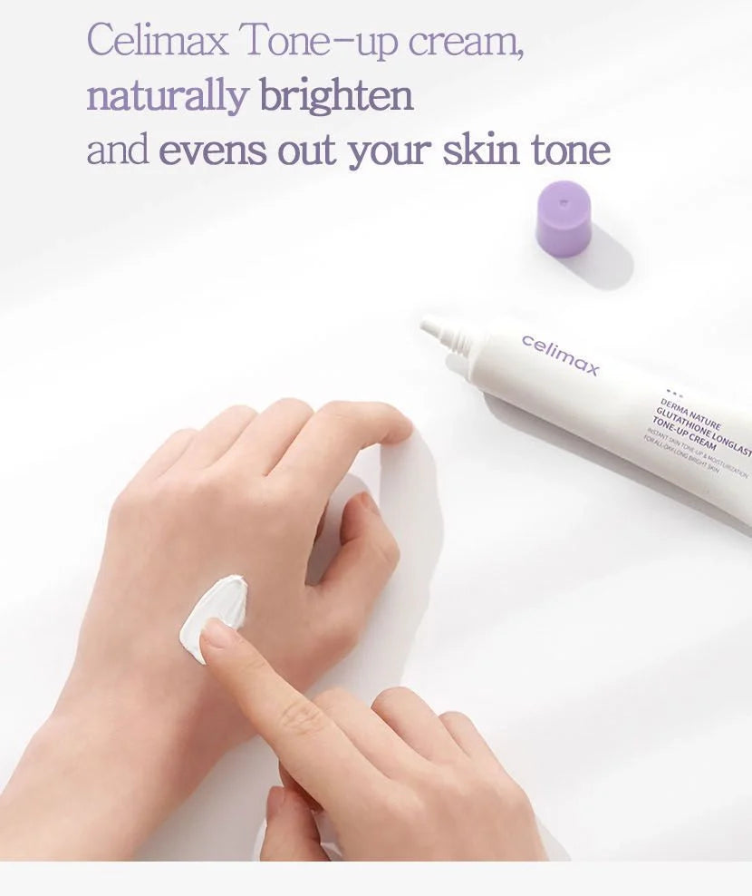 Celimax Derma Nature Tone Up Cream – smooth dewy glow finish