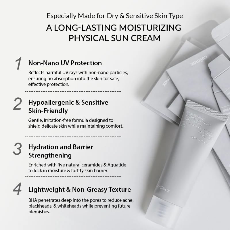 Celimax Dual Barrier Watery Sun Cream – barrier-friendly daily SPF