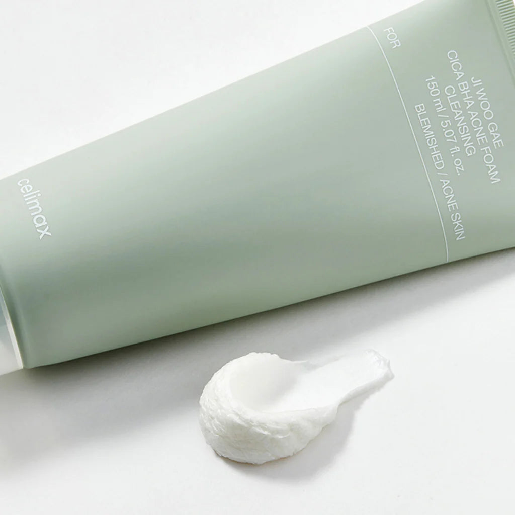Celimax Ji Woo Gae Cica BHA Acne Foam Cleansing – pore-clarifying daily cleanse