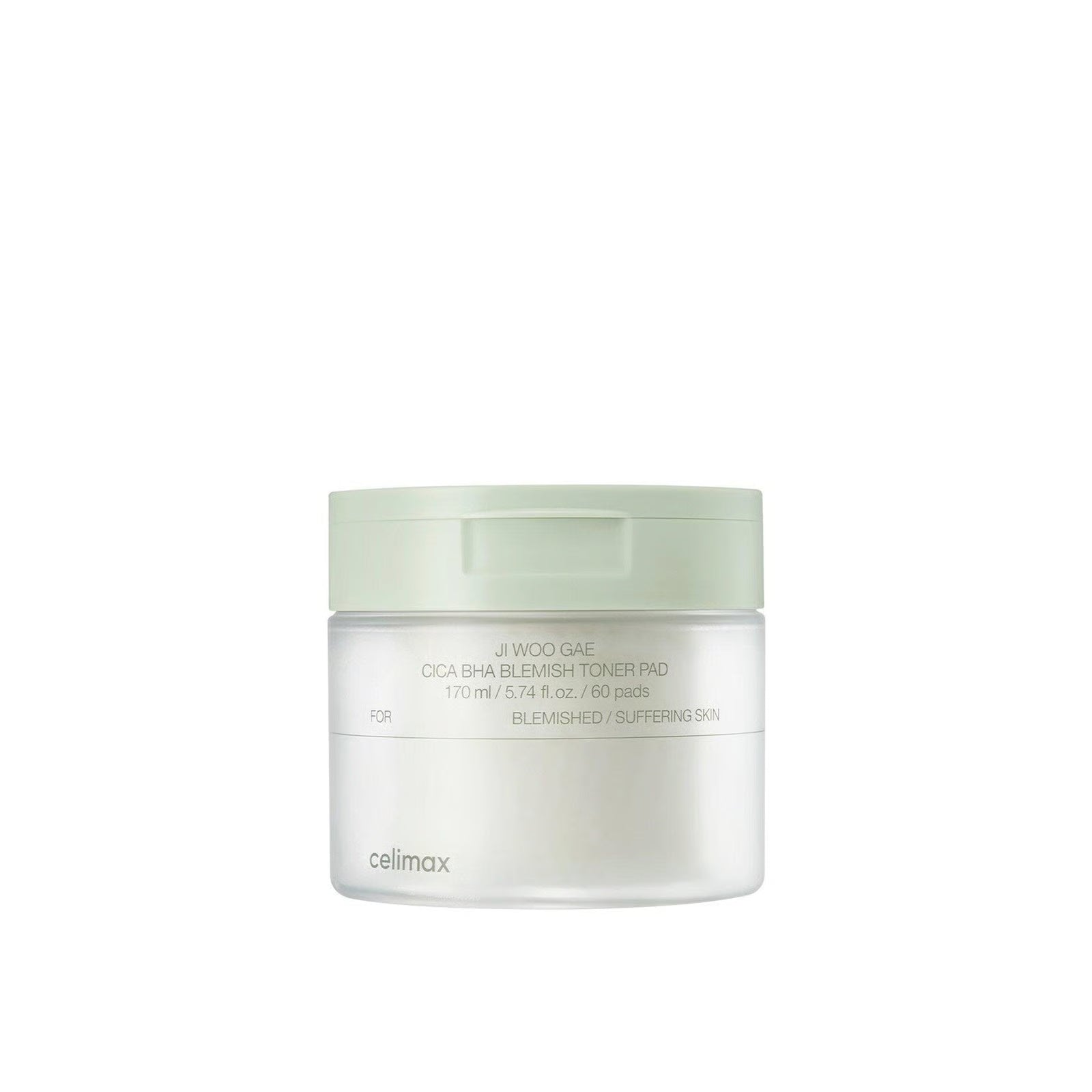 Celimax JIWOOGAE Cica BHA Blemish Toner Pad – cica BHA pads for blemish-prone skin
