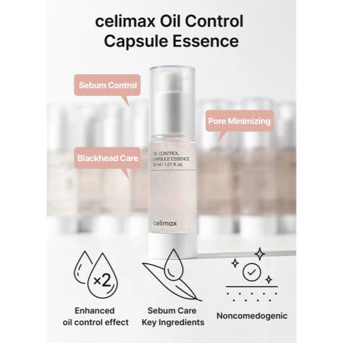 Celimax Oil Control Capsule Essence – pore-tightening lightweight essence