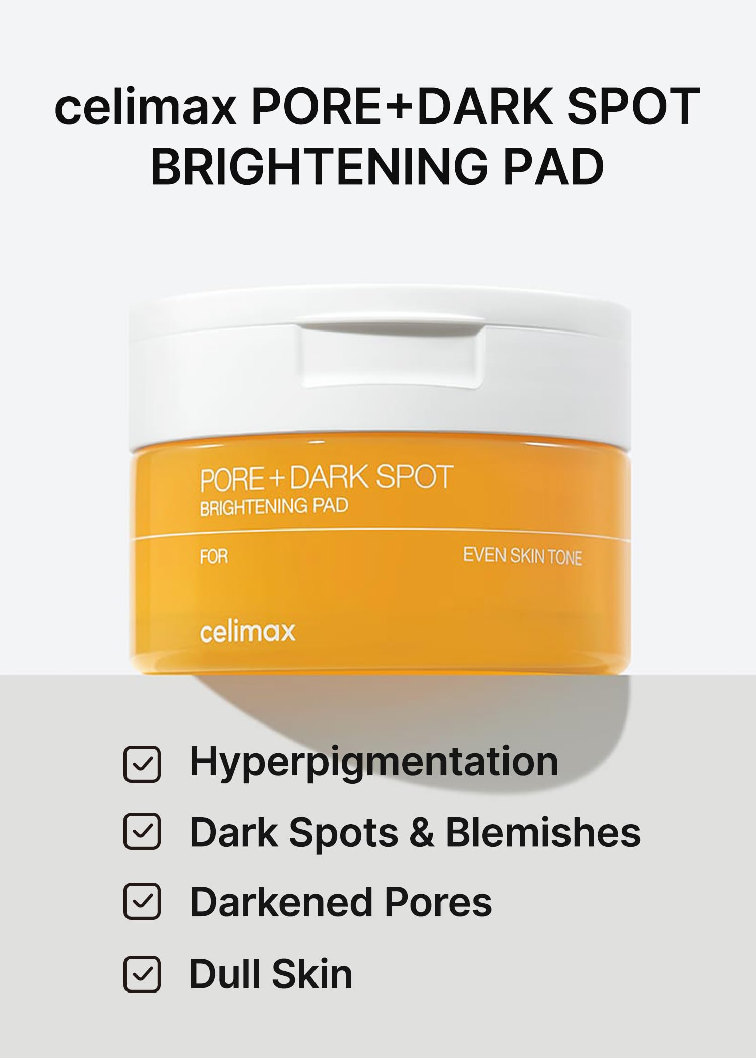 Celimax Pore+Dark Spot Brightening Pad (40 pads) – brightening pads for pores and dark spots