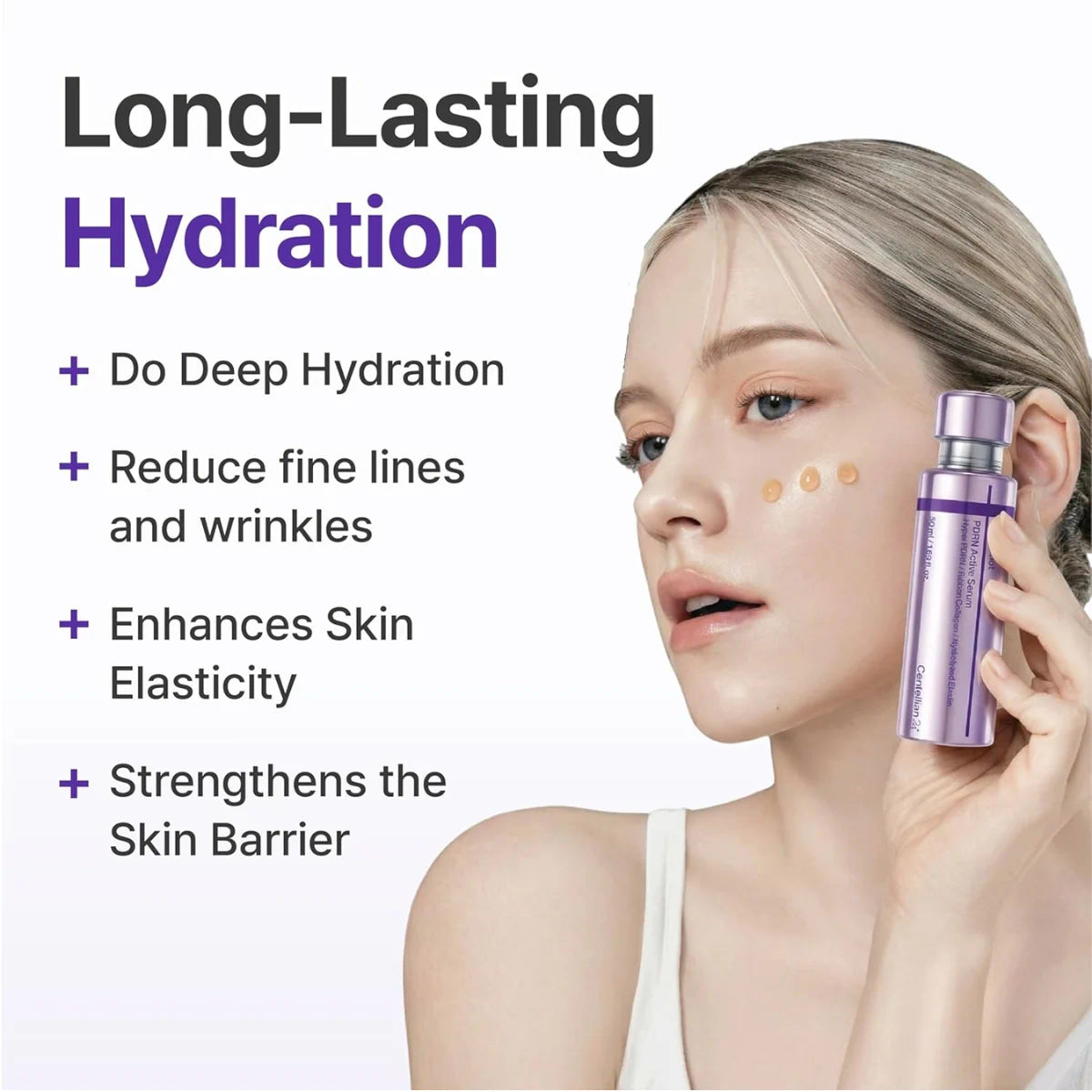 Lightweight, fast-absorbing texture of Centellian 24 360 Shot PDRN Active Serum