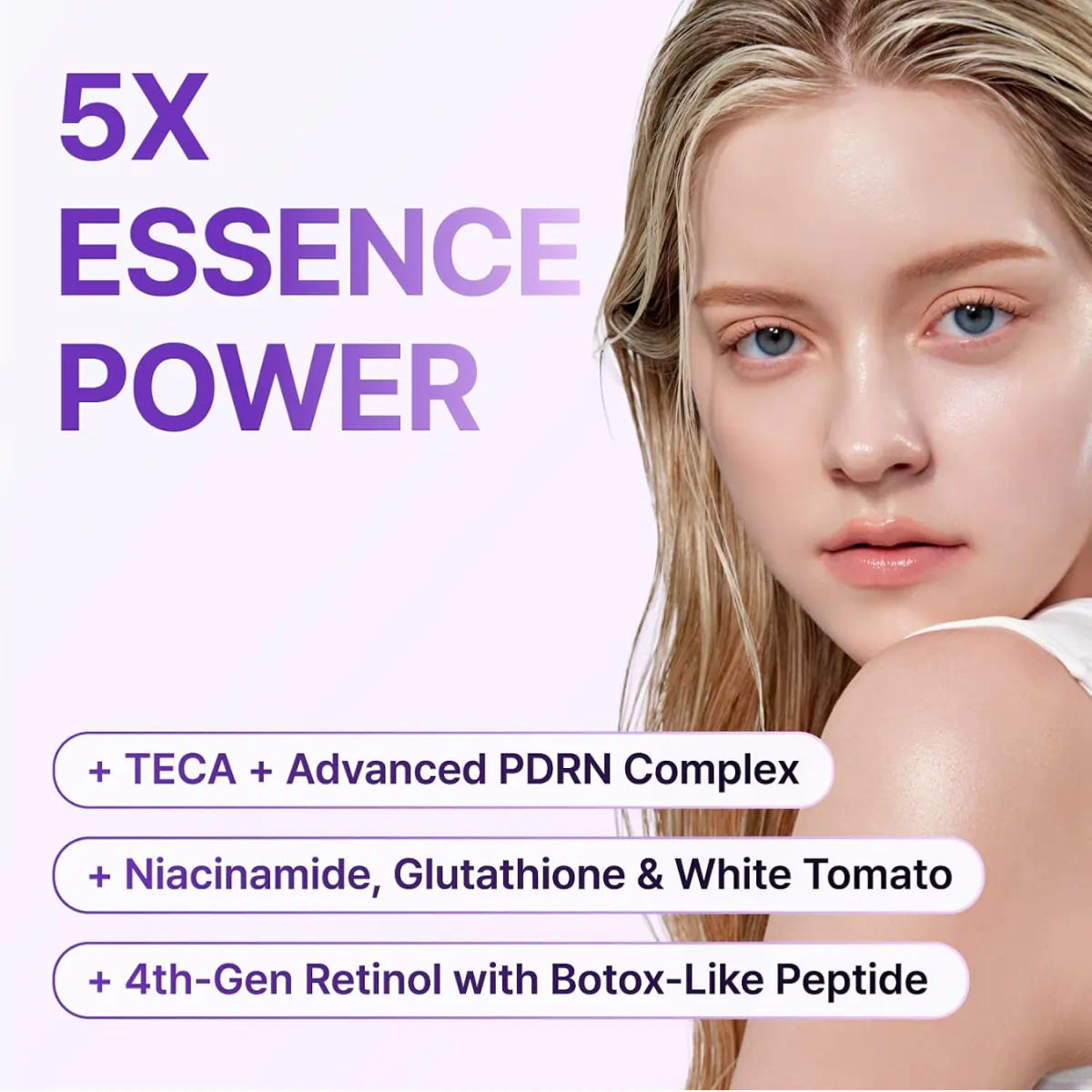 Apply the Centellian 24 360 Shot PDRN Glowing Eye Patch single pair under the eyes for a quick boost