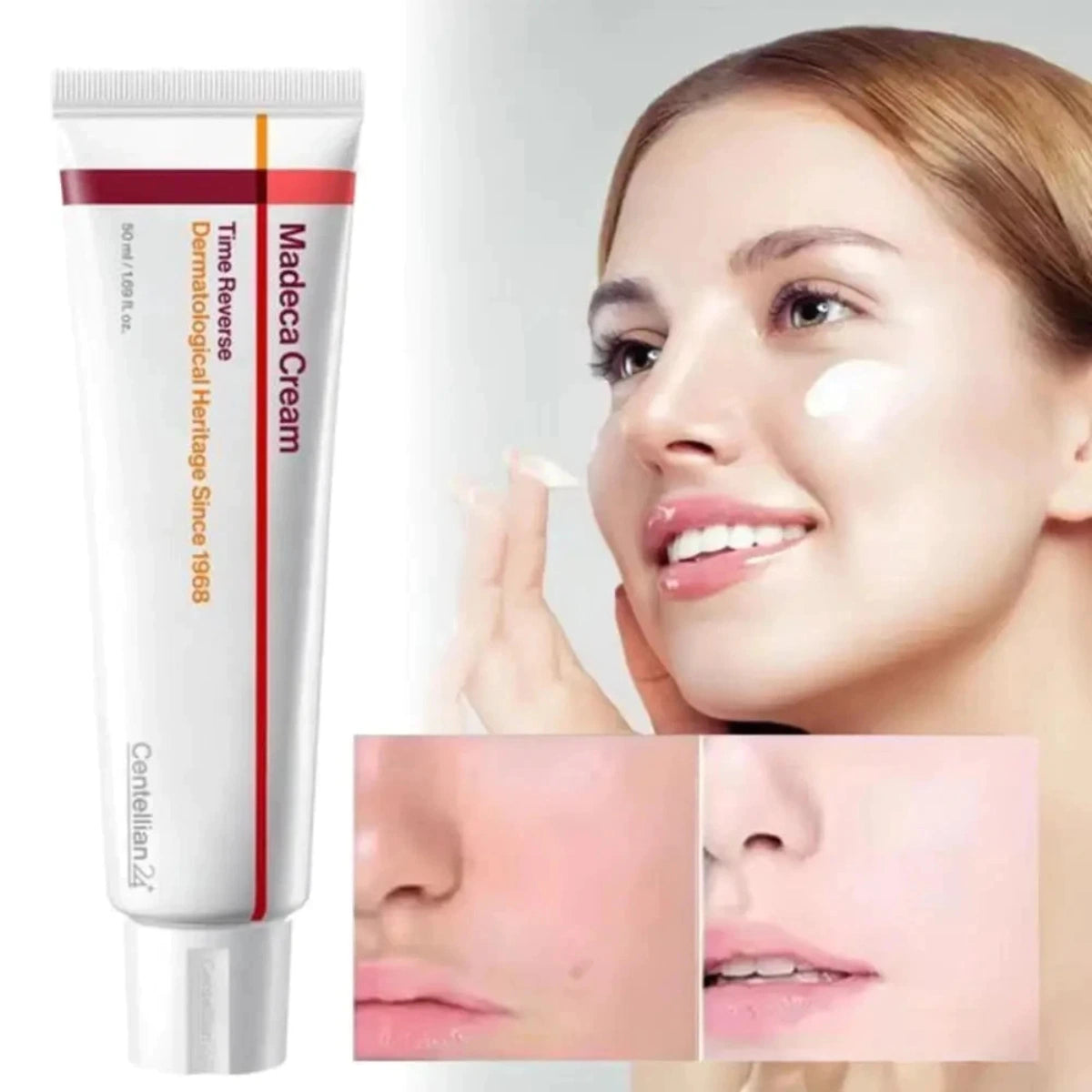 Rich, soothing texture of Centellian 24 Madeca Cream Time Reverse anti-aging cream