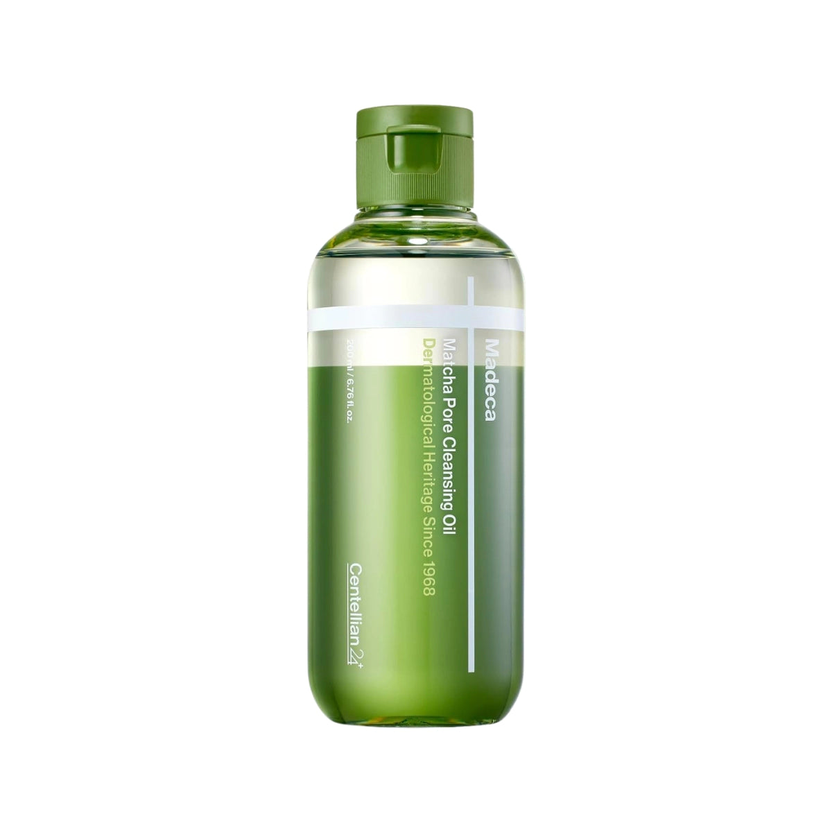 Key ingredients in Centellian 24 Madeca Matcha Pore Cleansing Oil: green tea, AHA, BHA and niacinamide