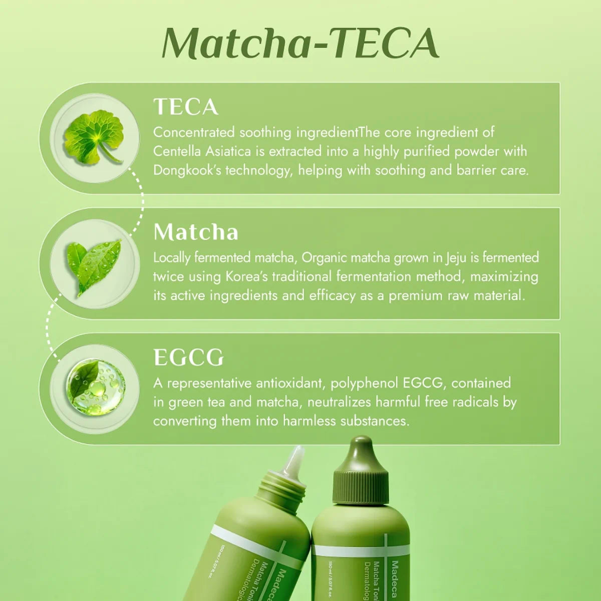 Centellian 24 Madeca Matcha Toning Peeling Gel leaves skin smoother, clearer and calm