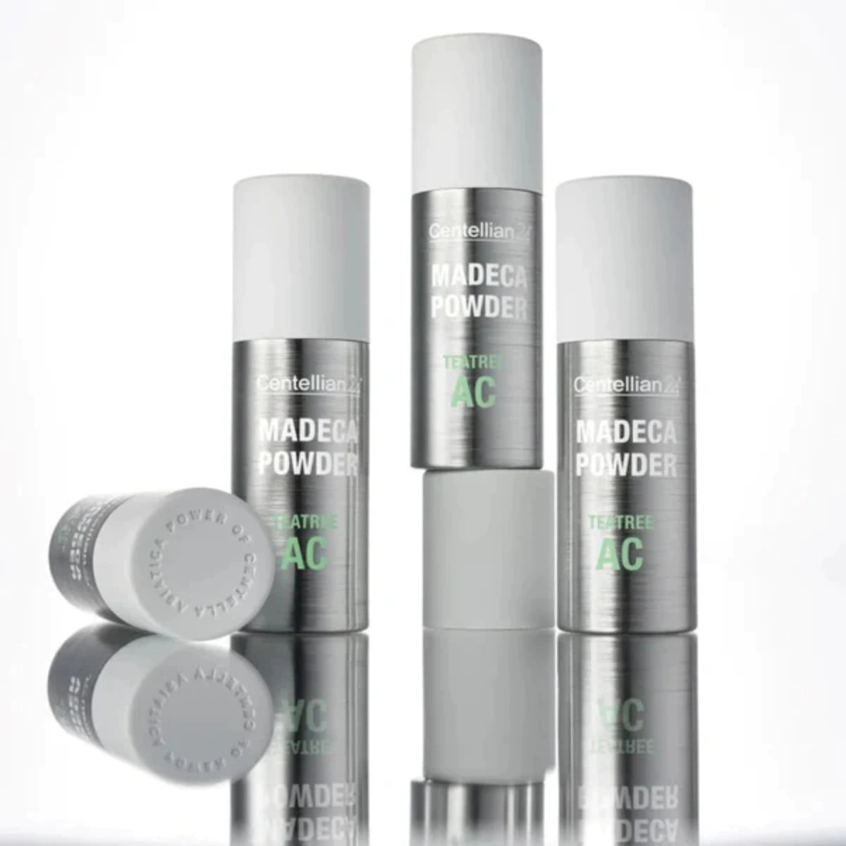 Dab Centellian 24 Madeca Powder Teatree AC onto blemishes to dry out spots and absorb oil