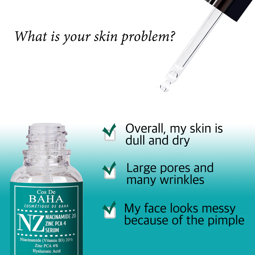 Cos De BAHA Niacinamide 20% + Zinc PCA 4% Serum